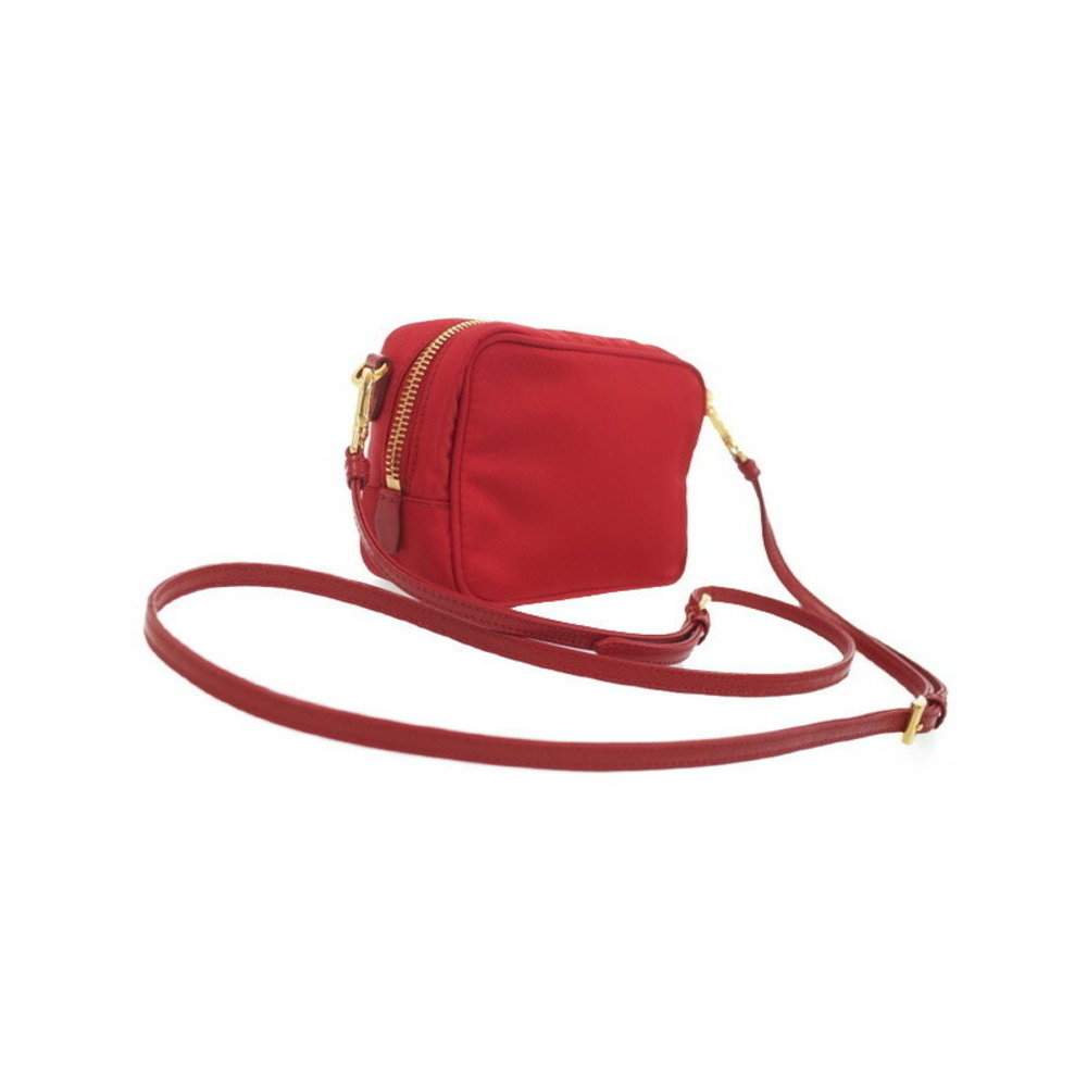 Prada nylon Camera red Bow Bag Tessuto Crossbody Fiocco